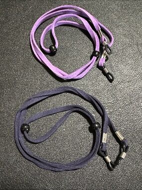 206.  Two NEW Suede Eye Glass Holders